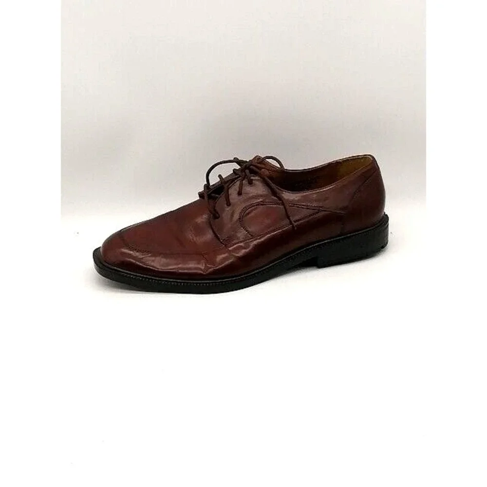 Stacy Adams Mens Oxfords Brown Leather Lace Up Dress Shoe Round Toe 12